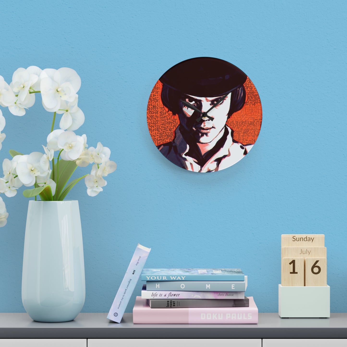 A Clockwork Orange Quotes Acrylic Wall Clock