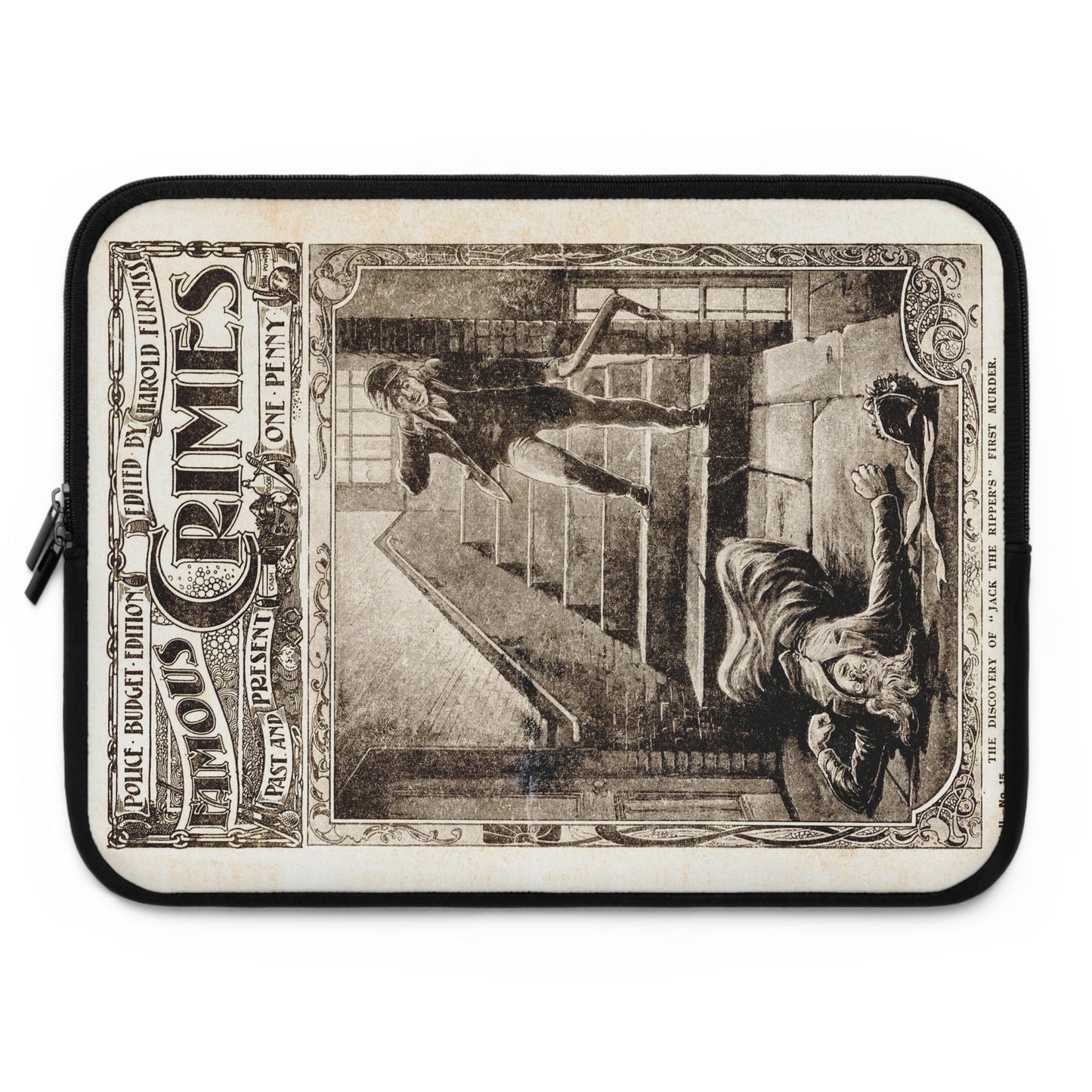 The Discovery of Jack the Ripper's First Murder Circa 1903 Laptop Sleeve