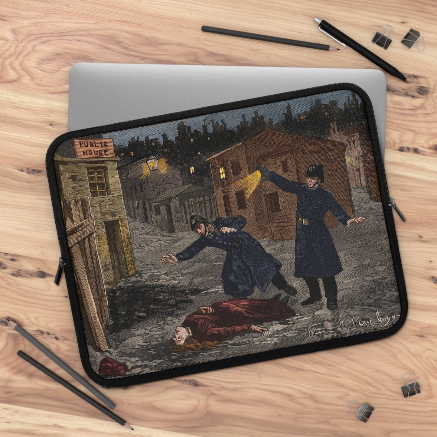 Le Dernier Crime de Jack l'Éventreur 1891 Laptop Sleeve