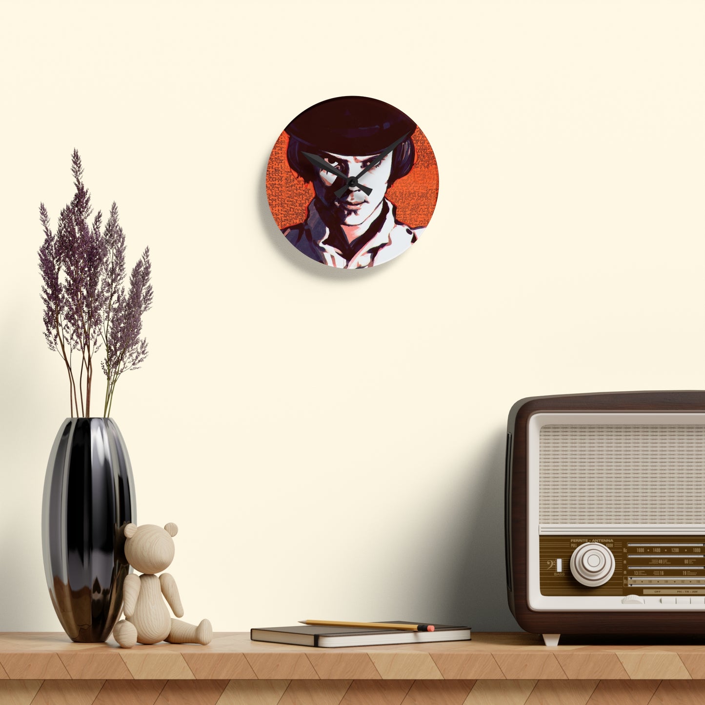 A Clockwork Orange Quotes Acrylic Wall Clock