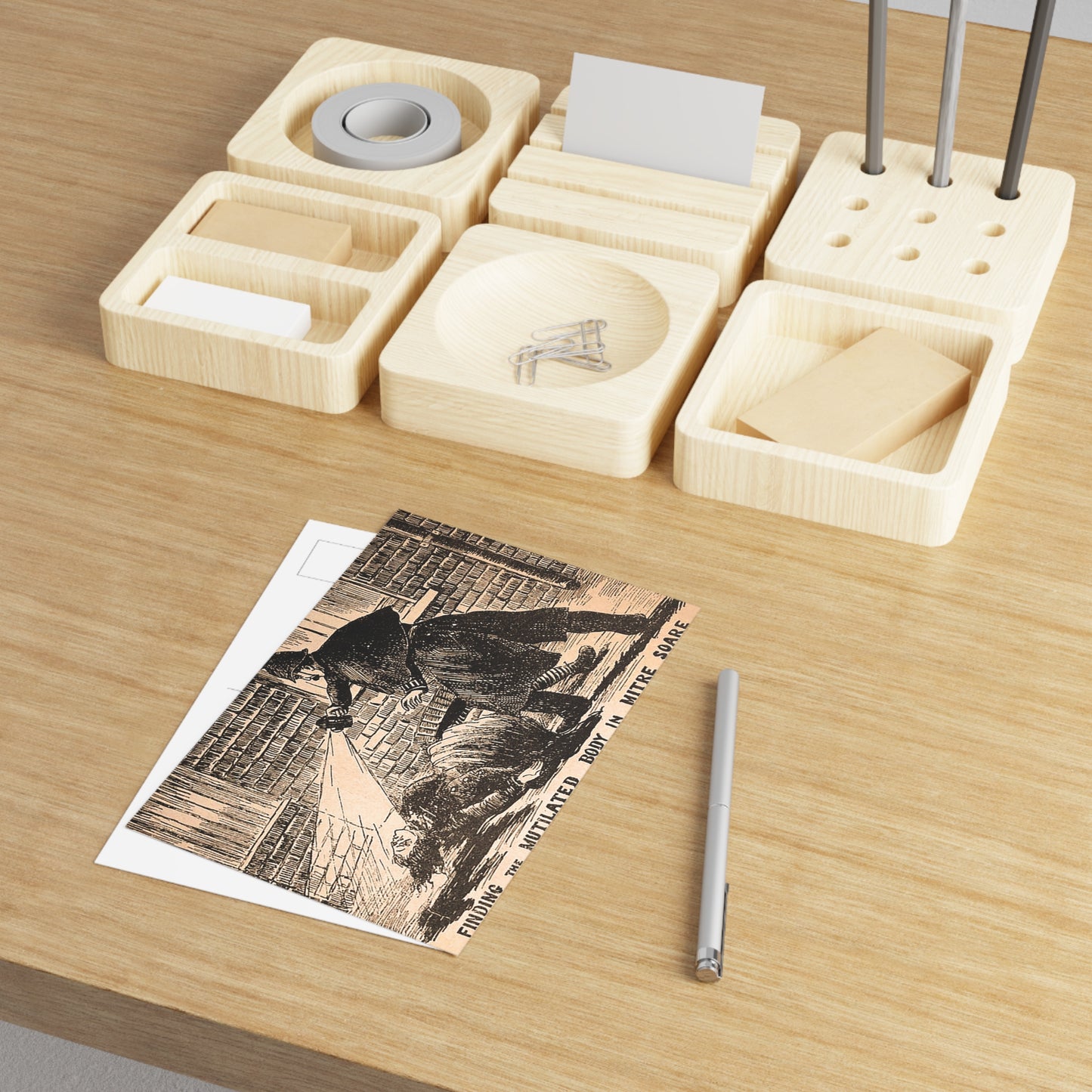 Mutilated Body in Mitre Square Jack the Ripper Circa 1888 Fine Art Postcards