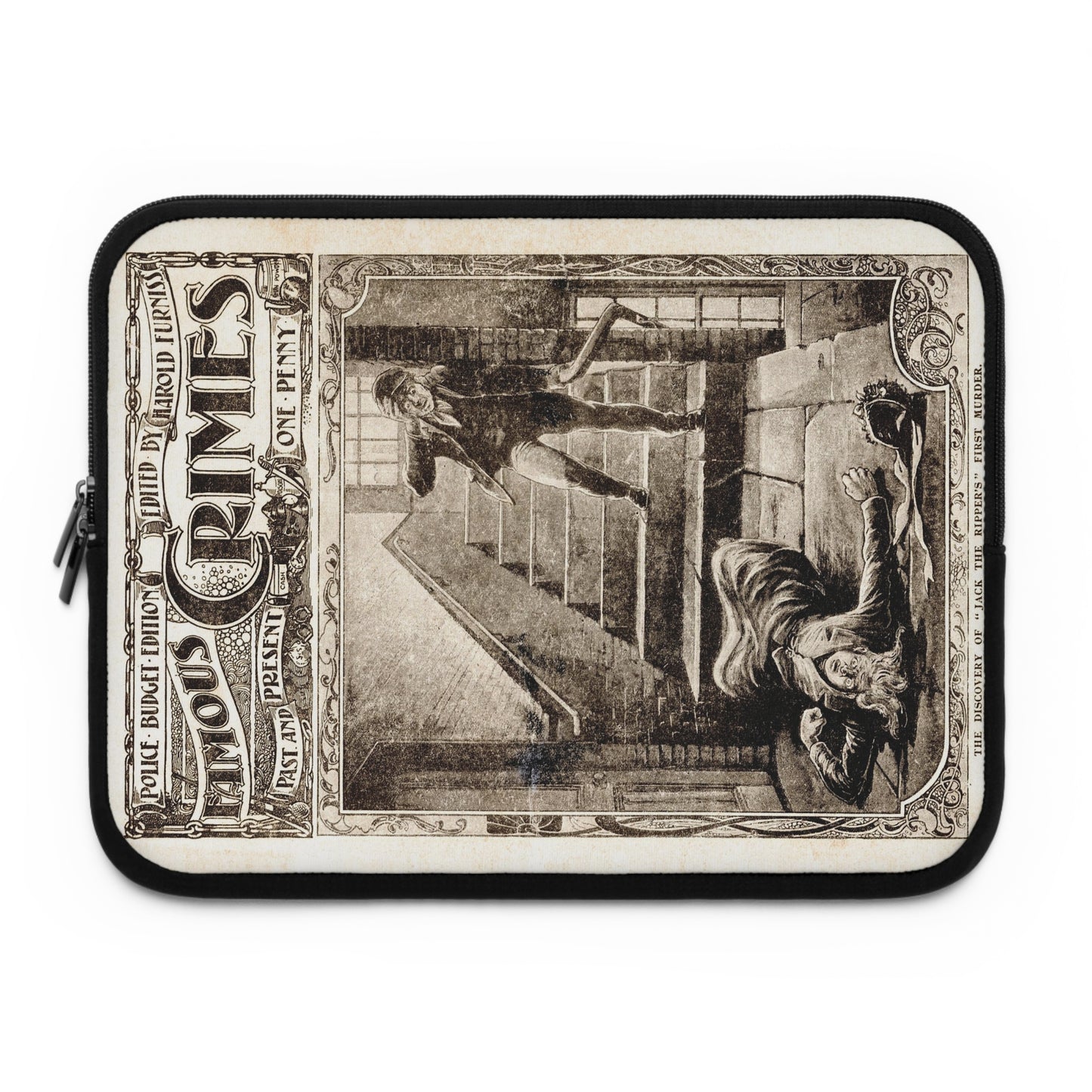 The Discovery of Jack the Ripper's First Murder Circa 1903 Laptop Sleeve