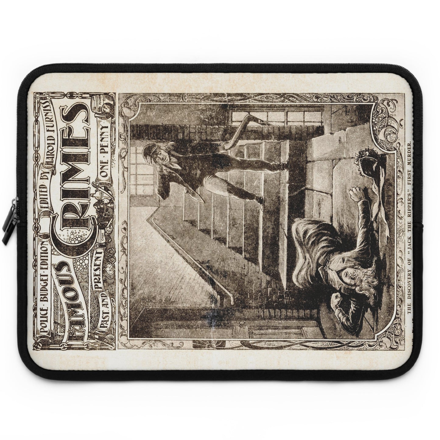 The Discovery of Jack the Ripper's First Murder Circa 1903 Laptop Sleeve