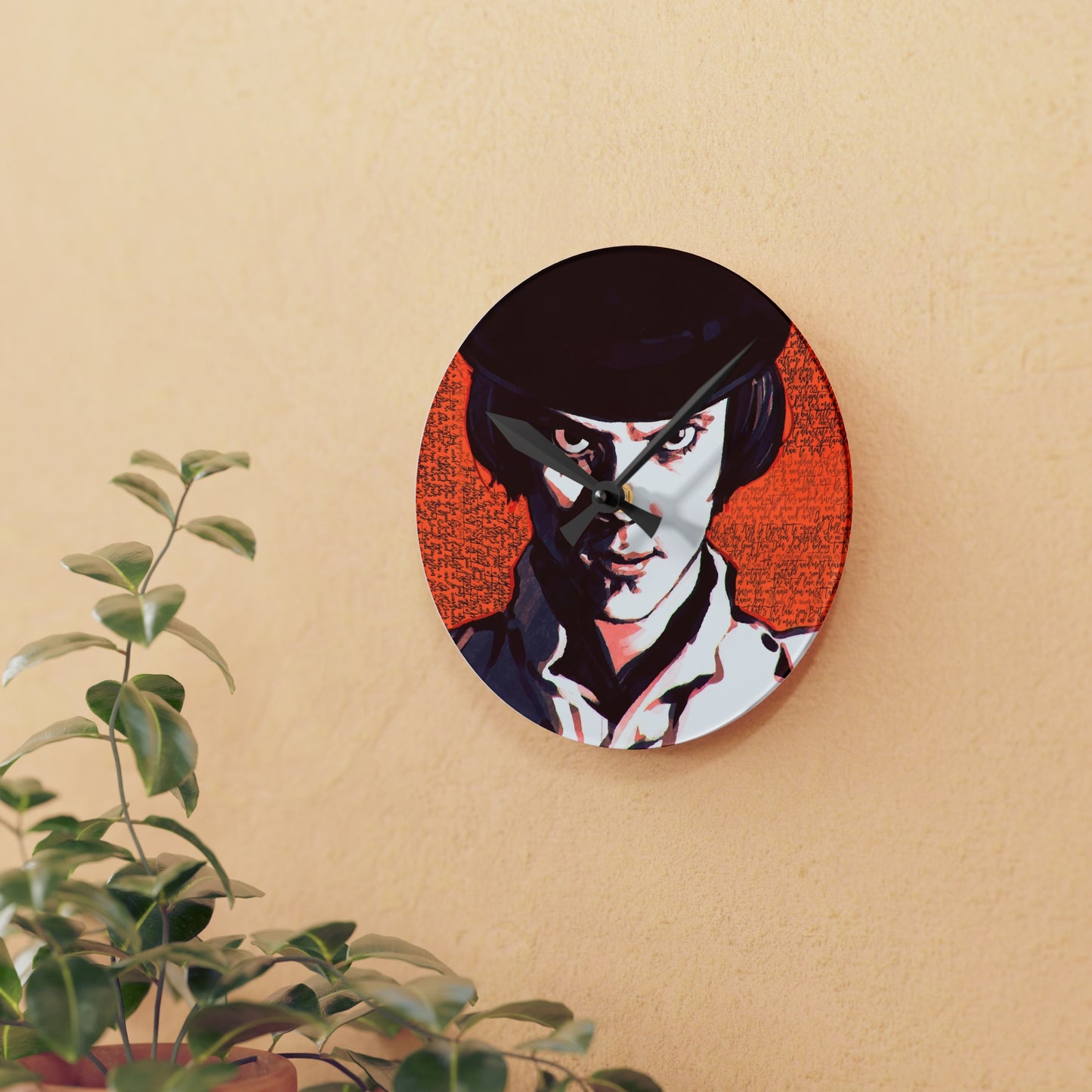 A Clockwork Orange Quotes Acrylic Wall Clock