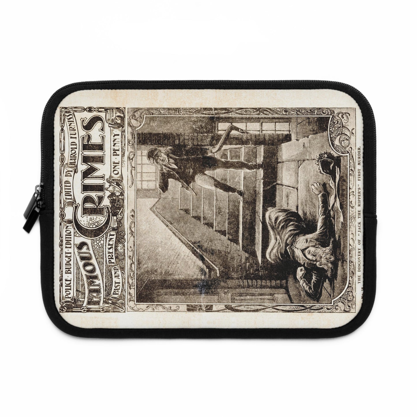 The Discovery of Jack the Ripper's First Murder Circa 1903 Laptop Sleeve