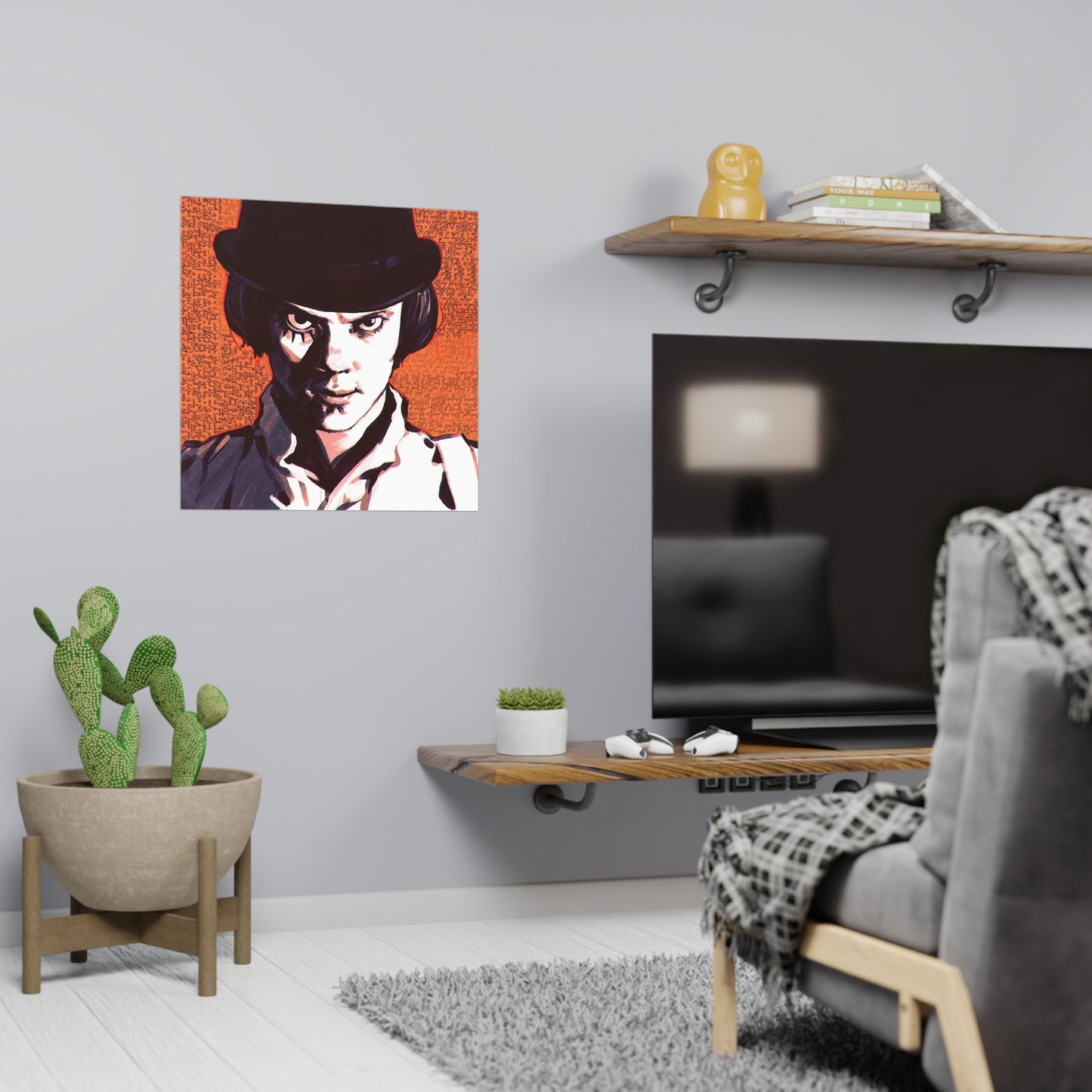A Clockwork Orange Quotes Square Poster