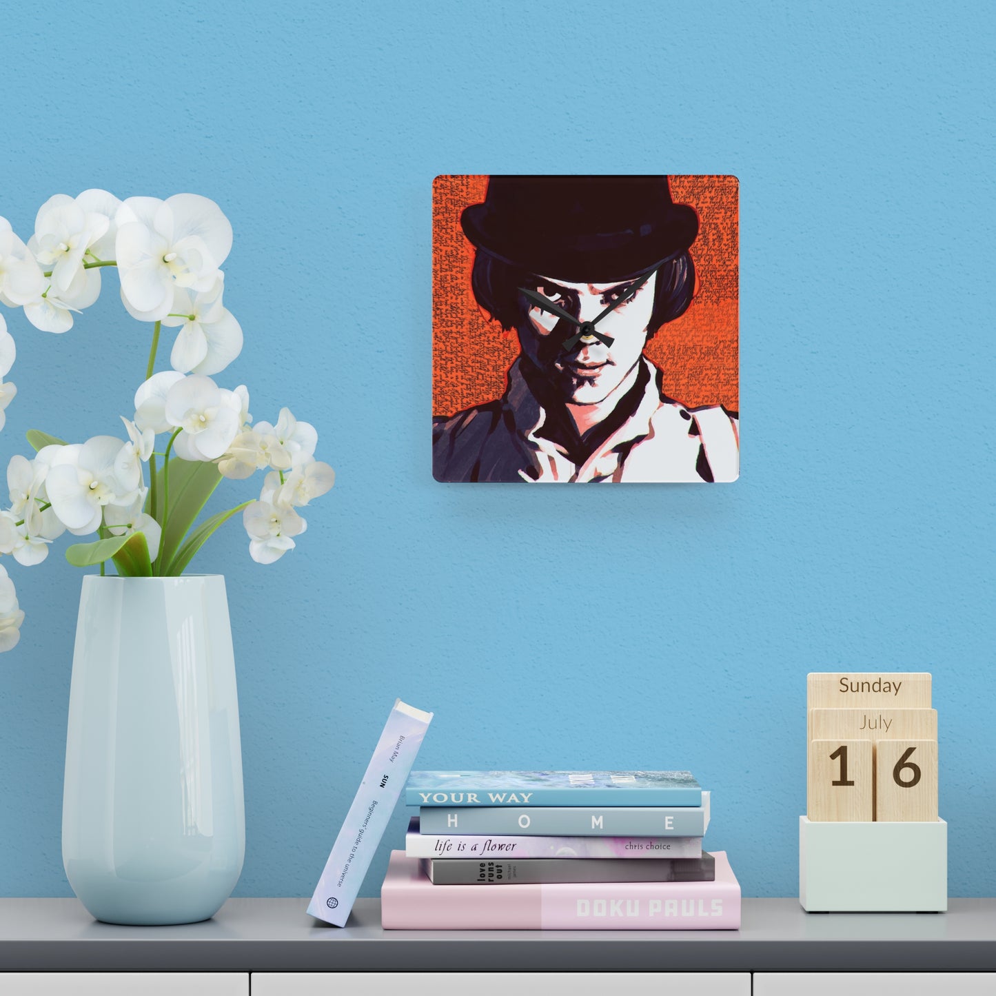 A Clockwork Orange Quotes Acrylic Wall Clock