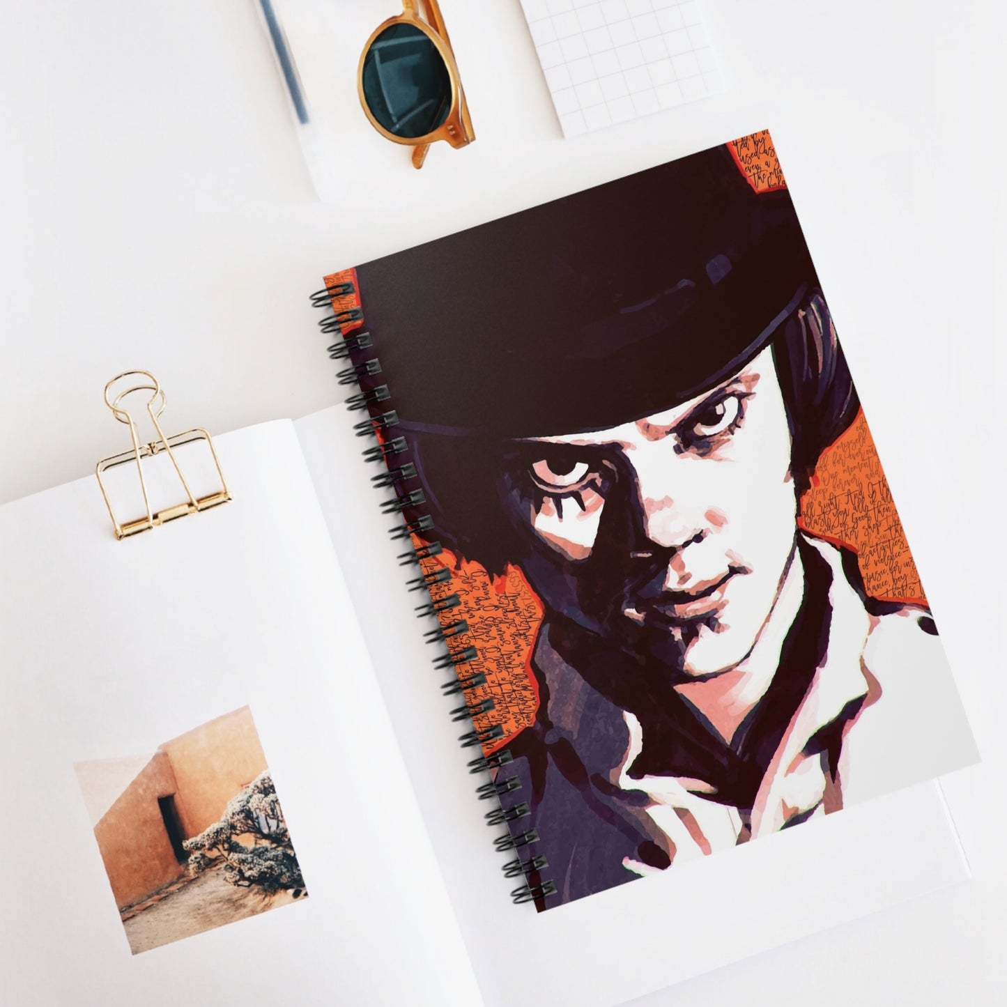 A Clockwork Orange Quotes Spiral Notebook - Ruled Line