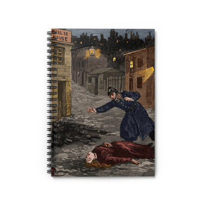 Le Dernier Crime de Jack l'Éventreur 1891 Spiral Notebook - Ruled Line