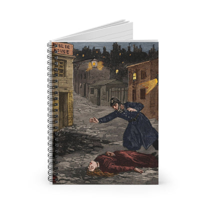 Le Dernier Crime de Jack l'Éventreur 1891 Spiral Notebook - Ruled Line