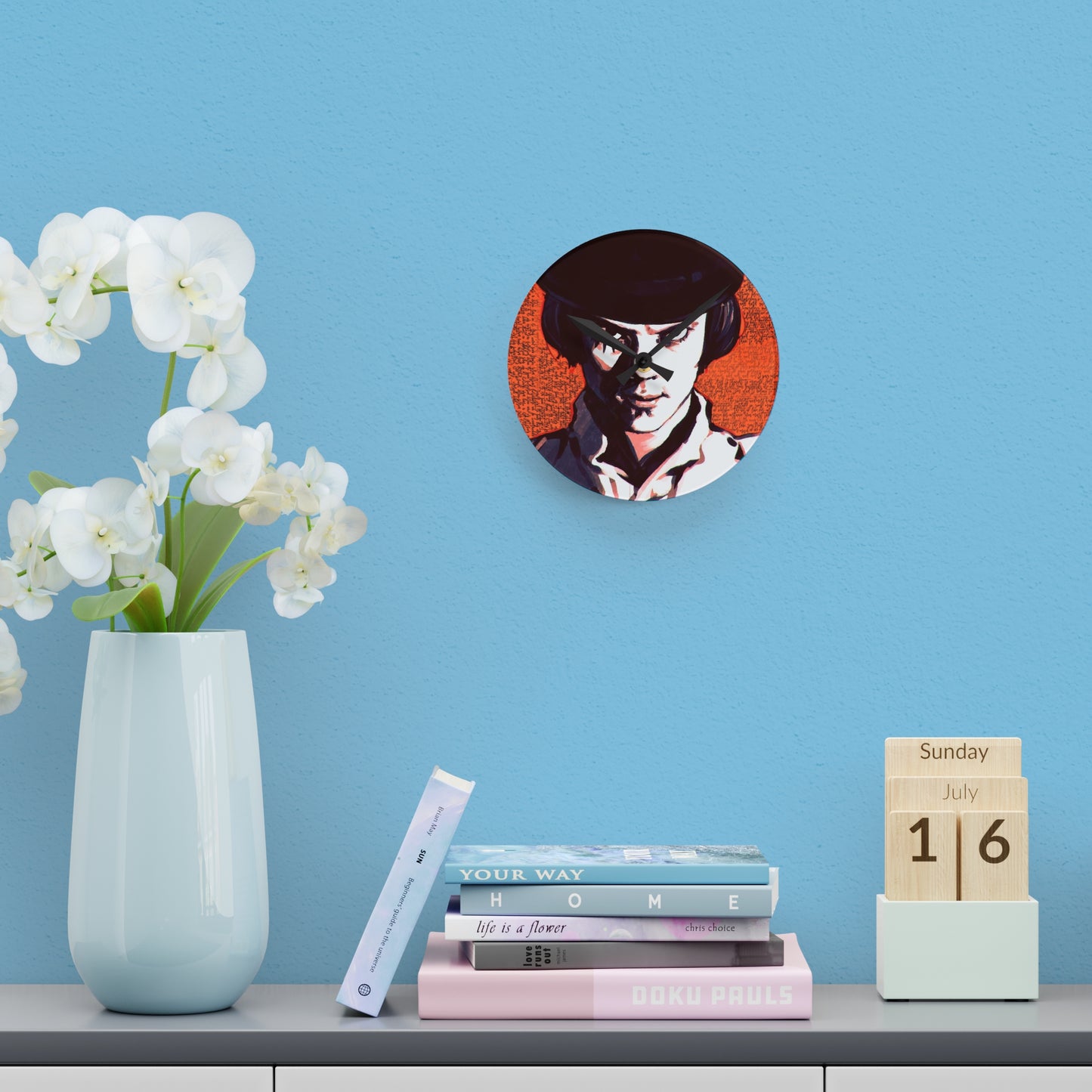 A Clockwork Orange Quotes Acrylic Wall Clock
