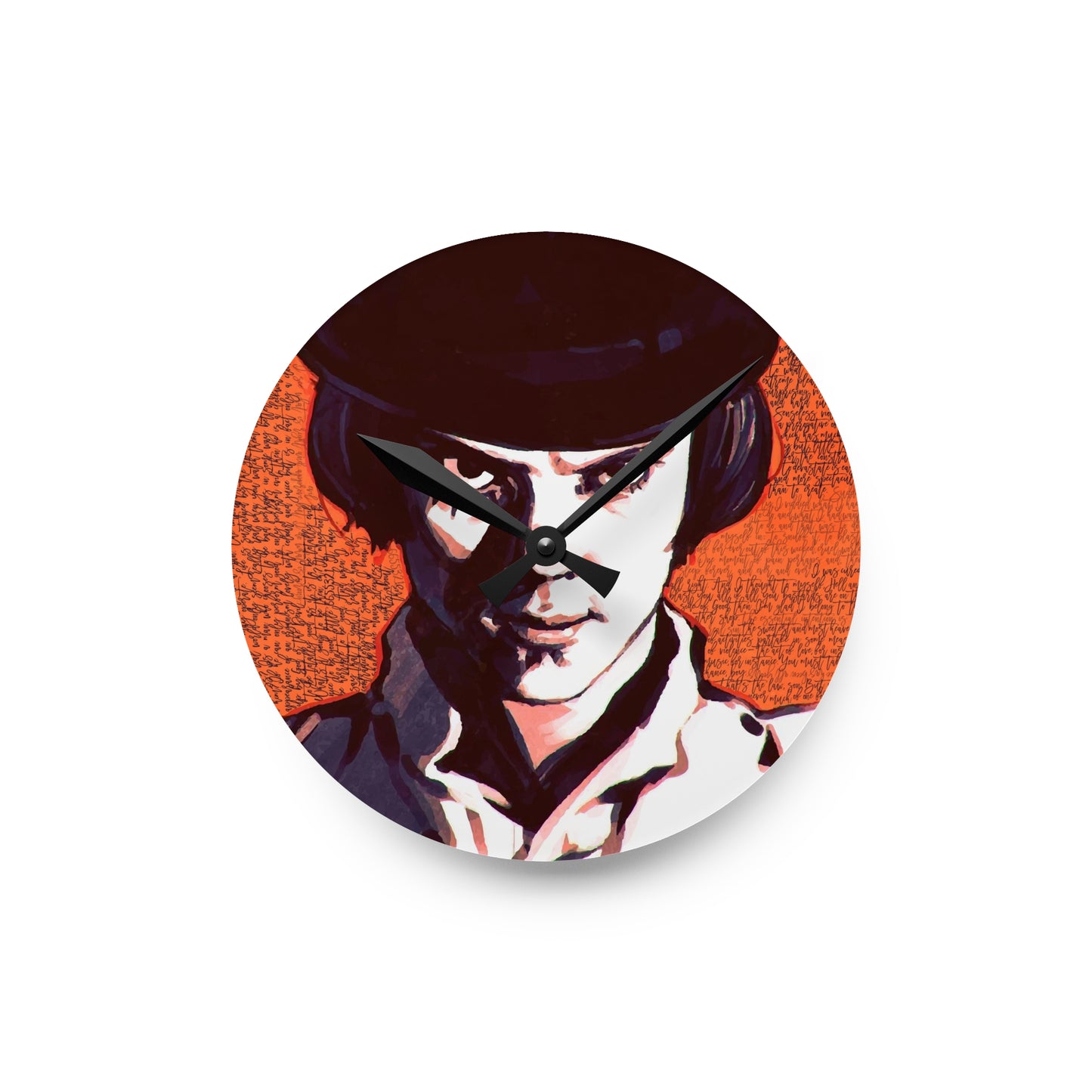 A Clockwork Orange Quotes Acrylic Wall Clock