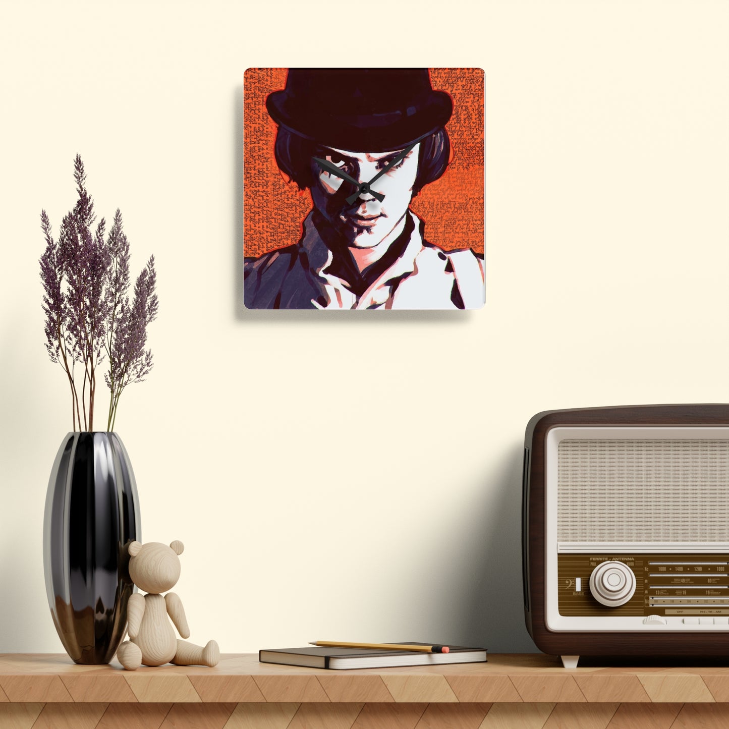 A Clockwork Orange Quotes Acrylic Wall Clock