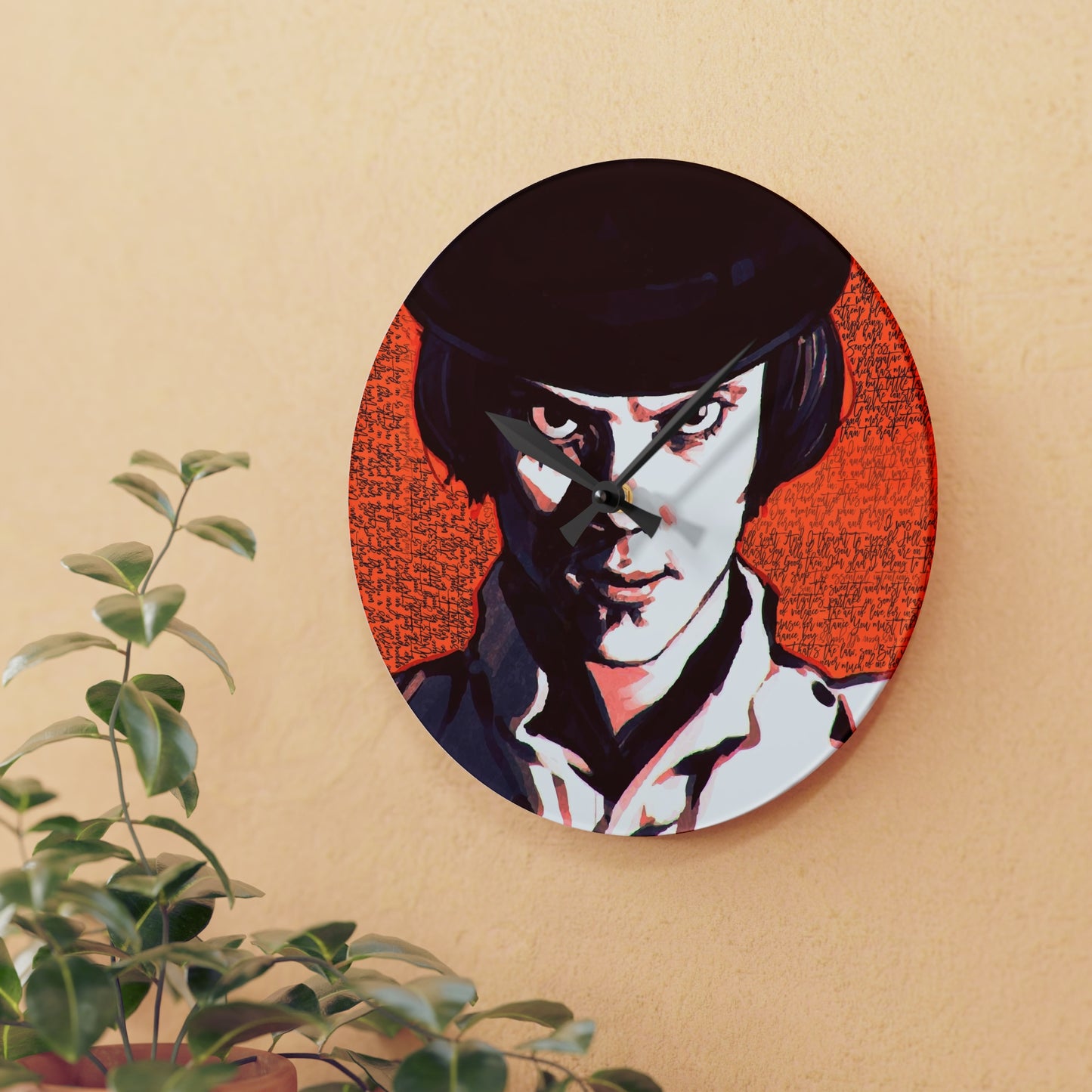 A Clockwork Orange Quotes Acrylic Wall Clock