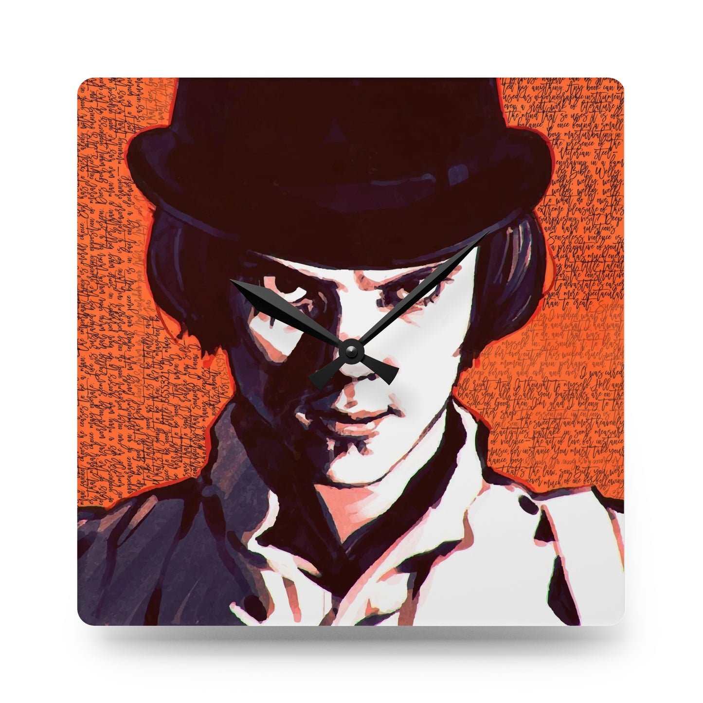 A Clockwork Orange Quotes Acrylic Wall Clock