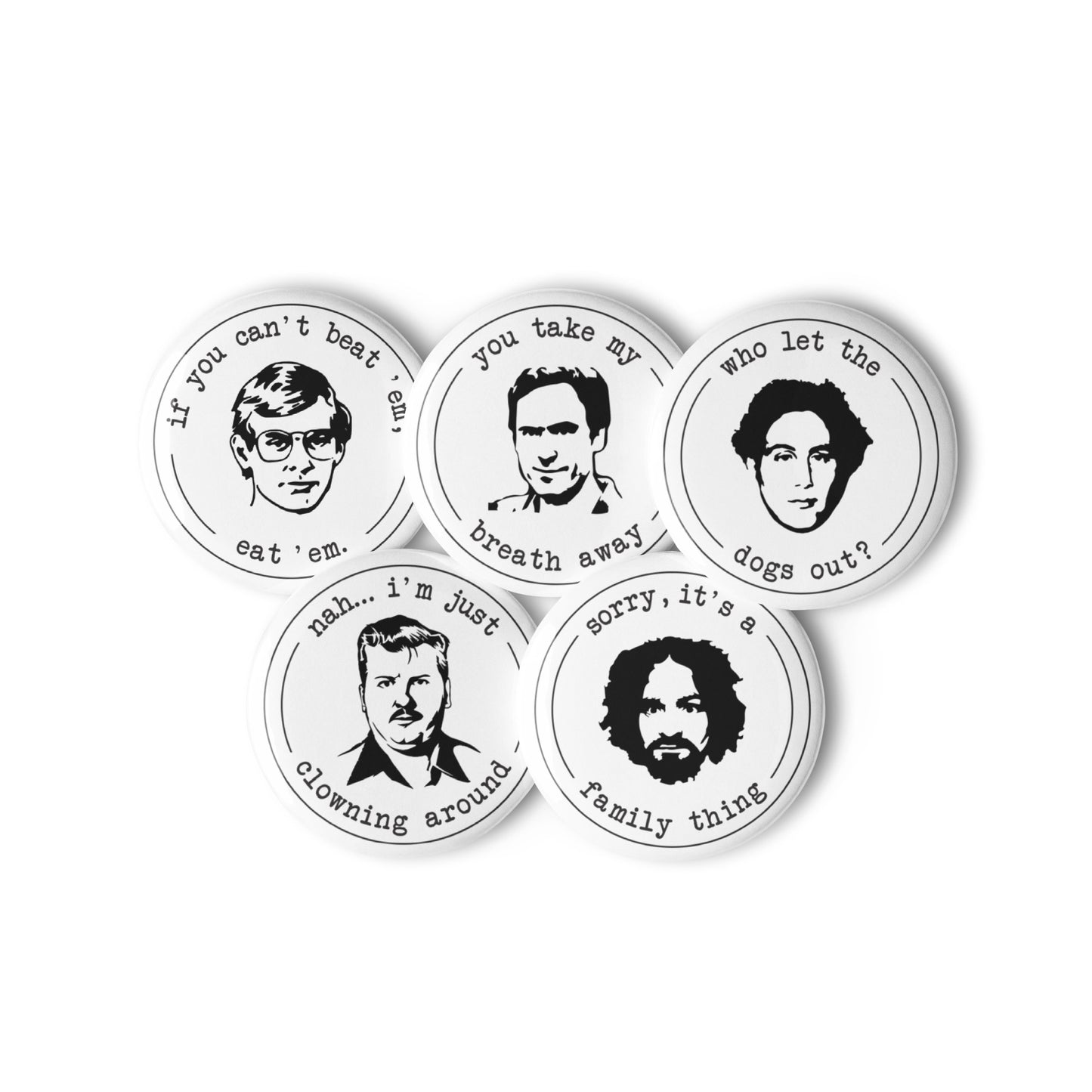 Super Serial Pin Button Set