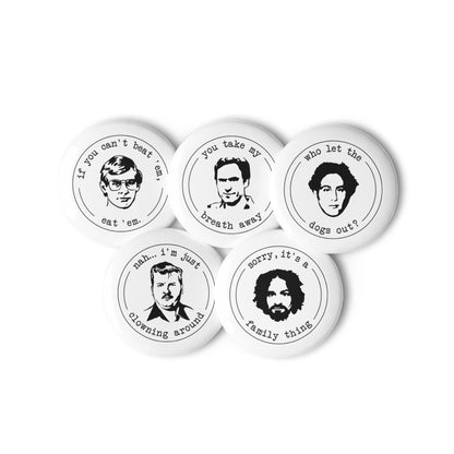 Super Serial Pin Button Set