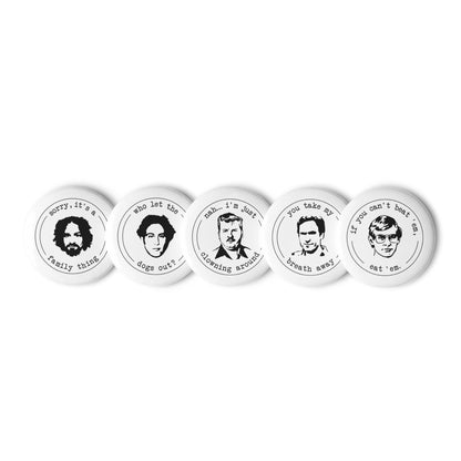 Super Serial Pin Button Set